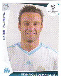 Mathieu Valbuena Olympique Marseille samolepka UEFA Champions League 2009/10 #184